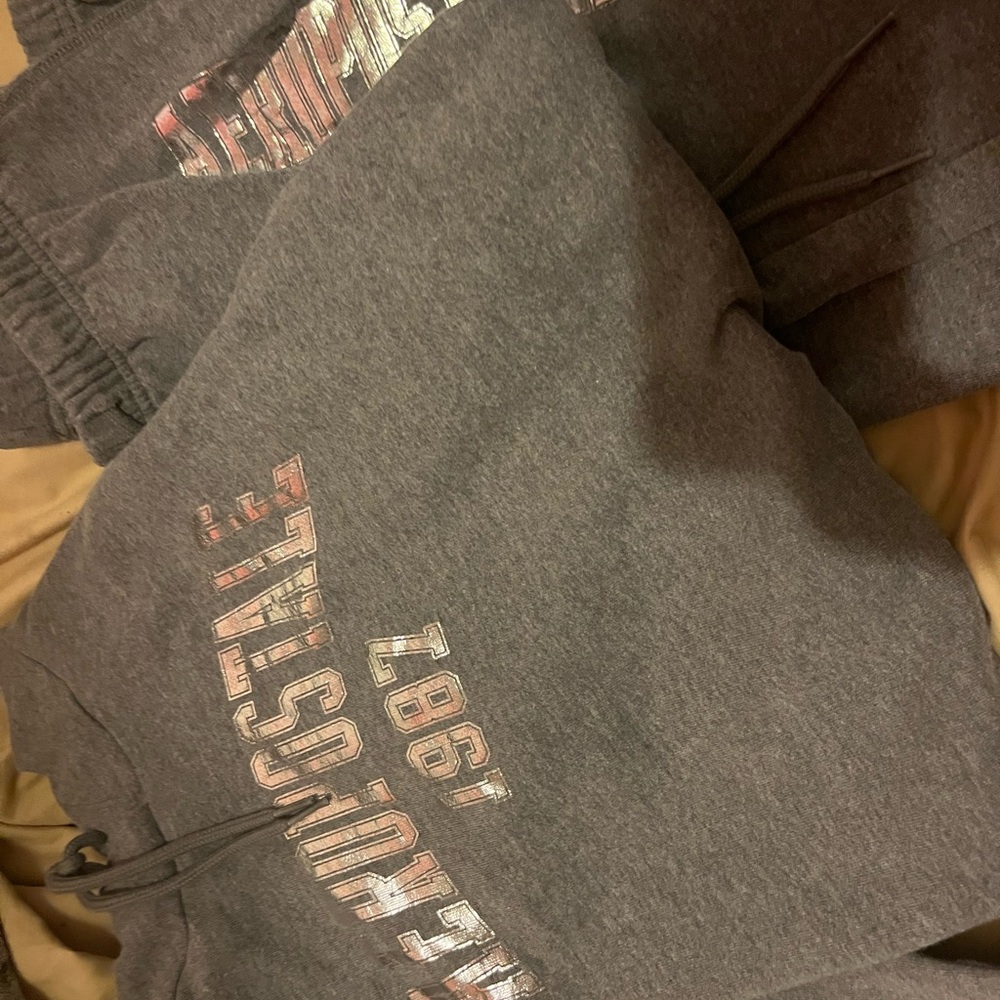 Aeropostale Gray Hoodie with Pink Accents
